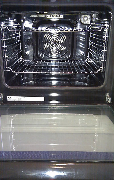 After oven cleaning